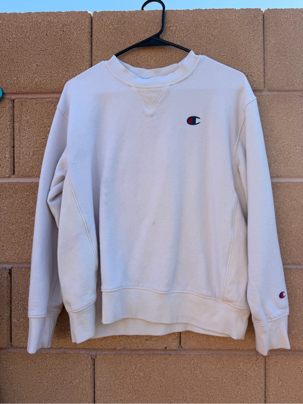 Champion Women’s Cream Crewneck Sweatshirt